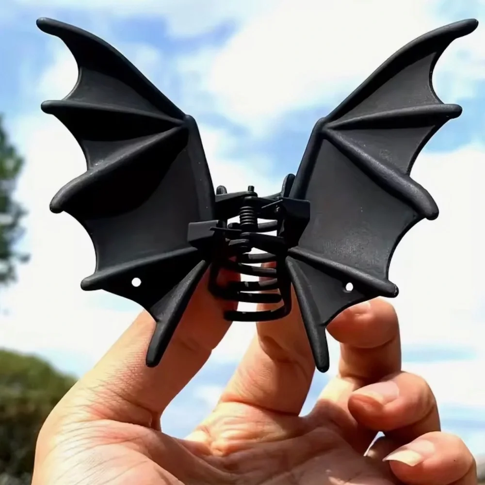 Bat Wing Hair Claw Clip - Black